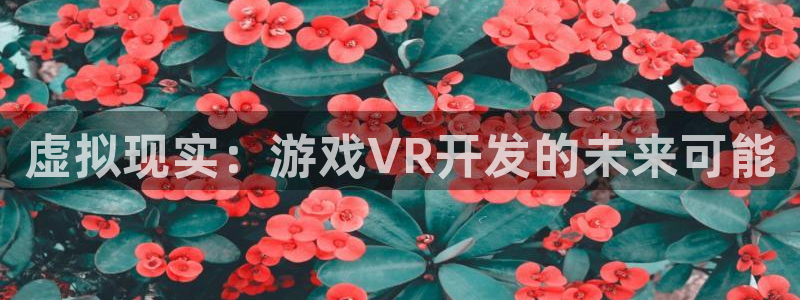 沐鸣2登录网址：虚拟现实：游戏VR开发的未来可能