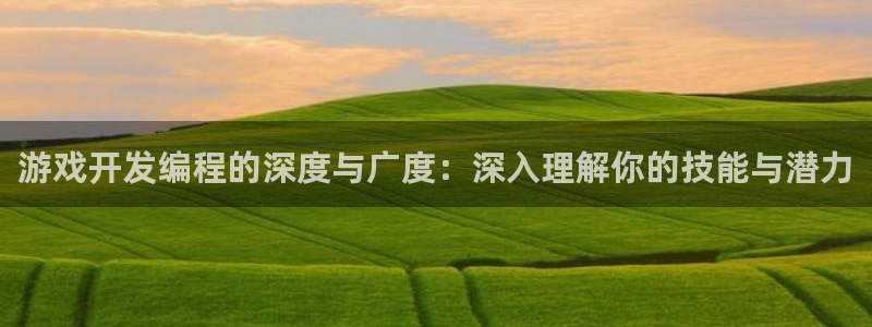沐鸣2开户地址：游戏开发编程的深度与广度：深入理解你的技能与潜力