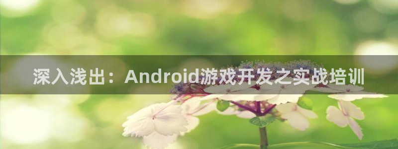 沐鸣娱乐2官方平台是什么：深入浅出：Android游戏开发之实战培训