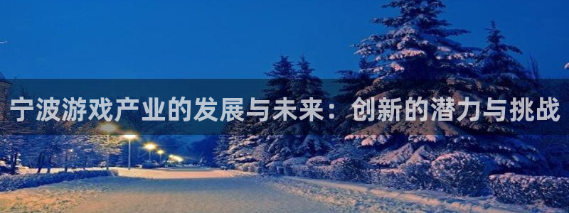 沐鸣2娱乐平台注册：宁波游戏产业的发展与未来：创新的潜力与挑战